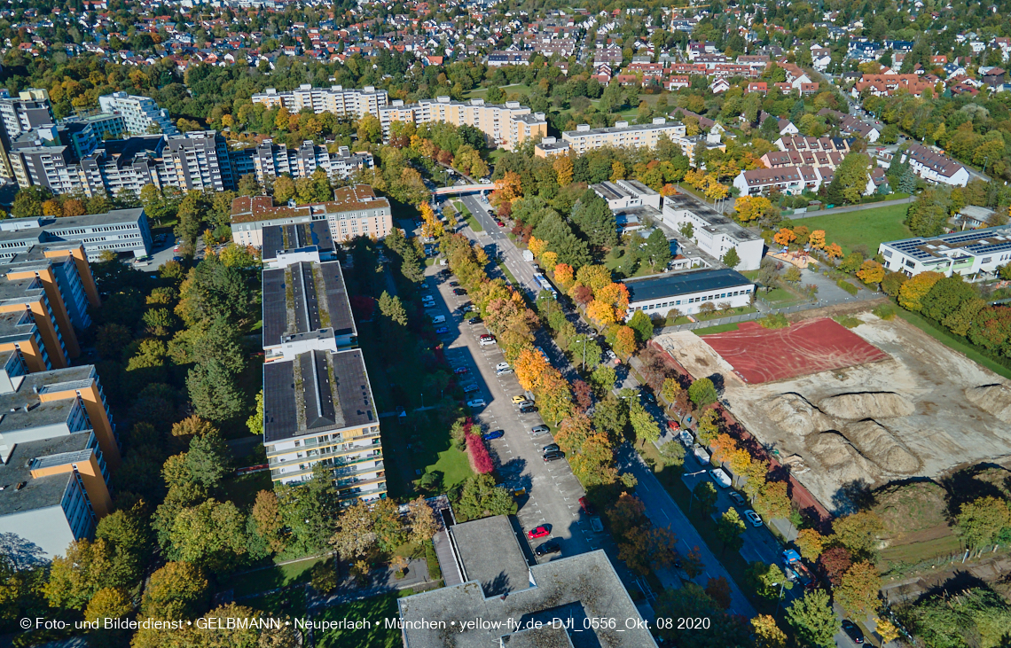 08.10.2020 - Baustelle zur Grundschule am Karl-Marx-Ring in Neuperlach